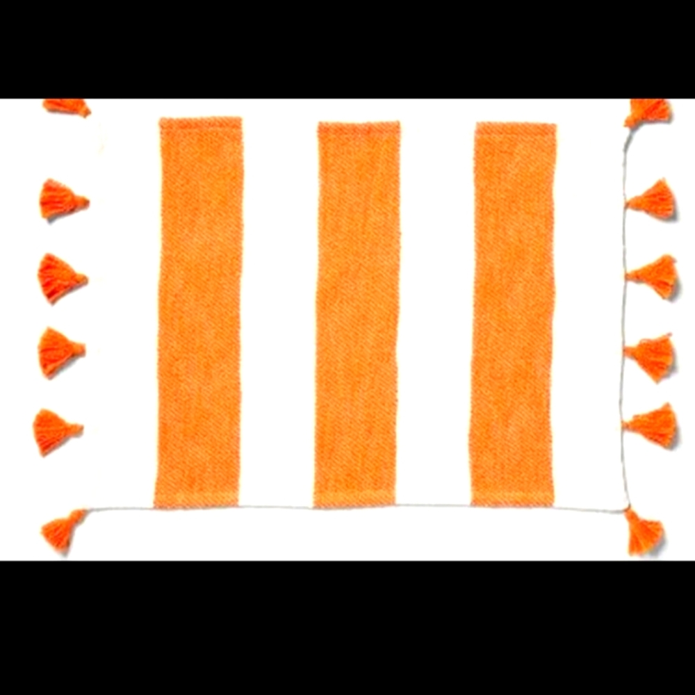 6 Opalhouse Stripe Orange/White Brand new discontinued Placemats